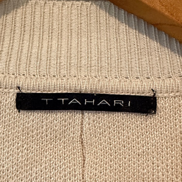 T Tahari Light Tan Women's Cardigan - Picture 3 of 7